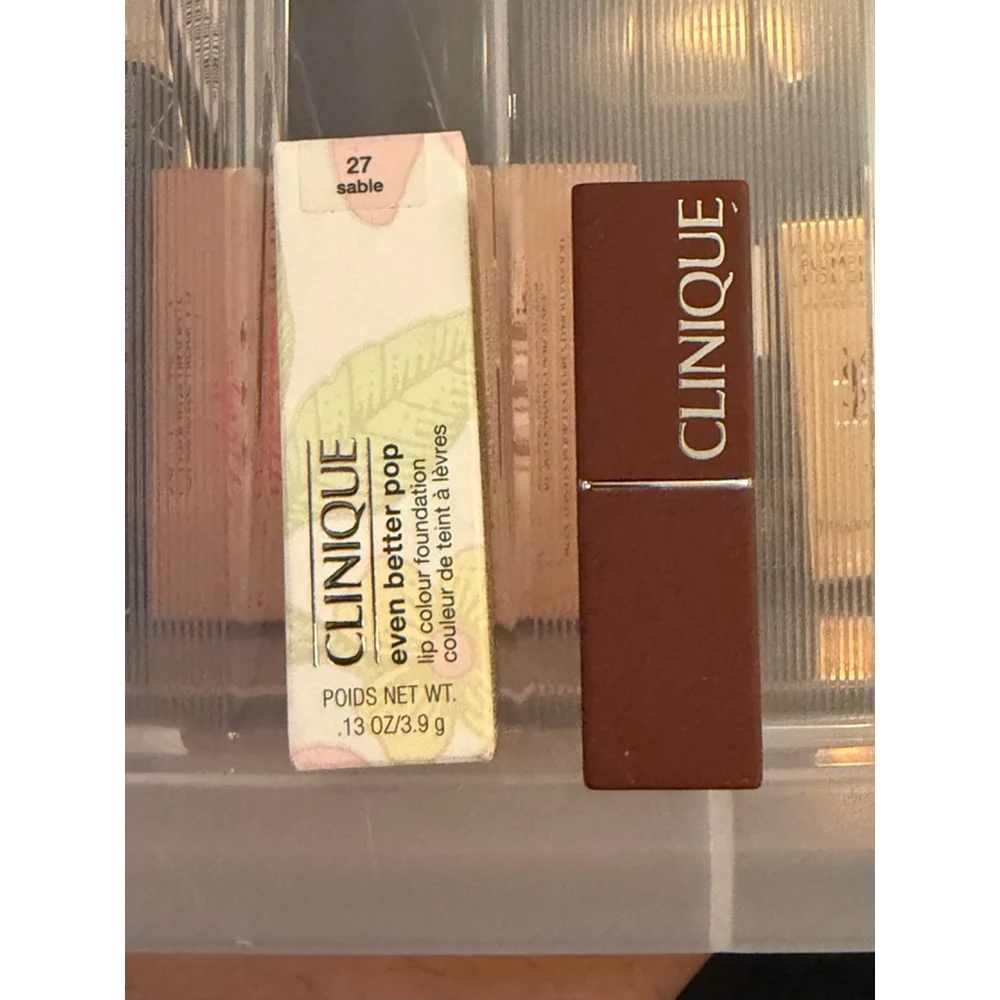 New Clinique Even Better Pop Lipstick Sable • Brand New Full Size Beauty